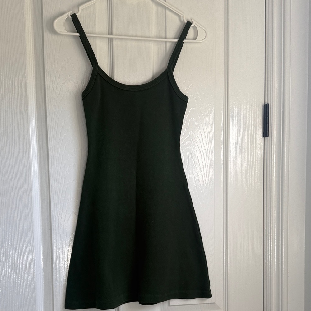 Los Angeles Apparel Dark Green Mini Dress